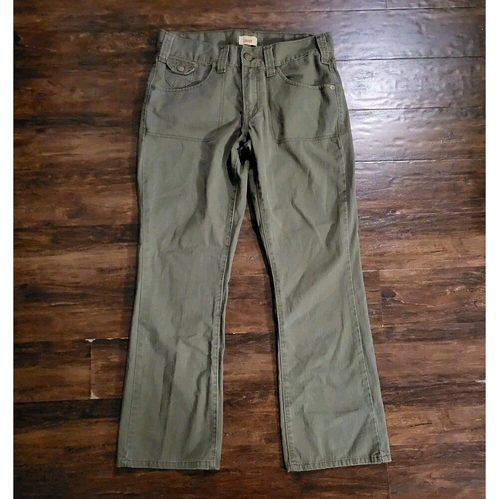 Levi’s Classic Straight Olive Green Pants Jeans Size 10s 32x28